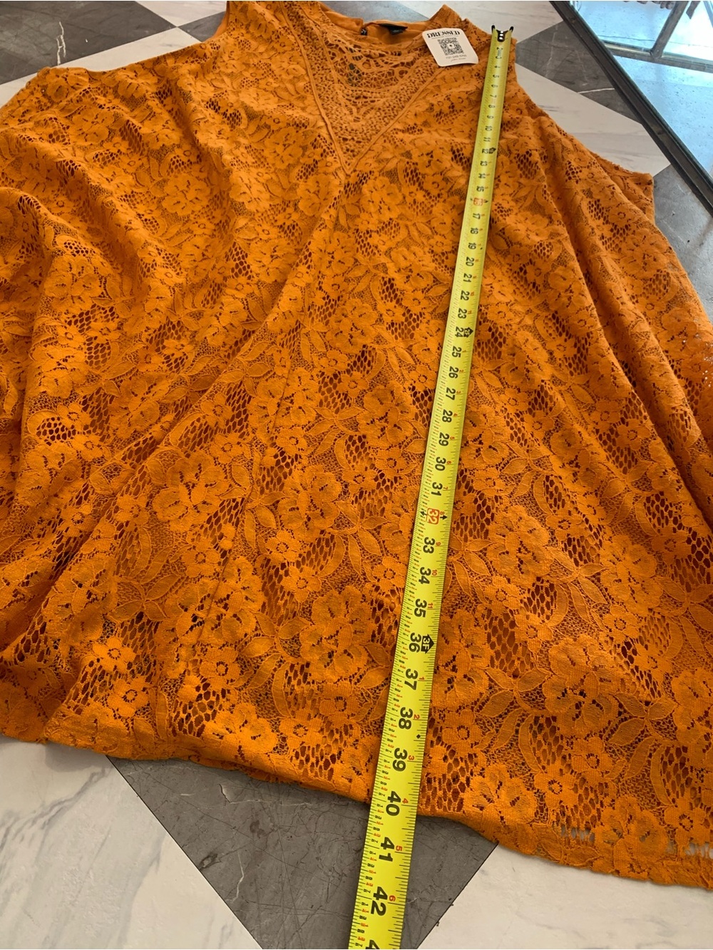 torrid Mustard Crochet Lace A-Line Dress - Picture 5 of 6